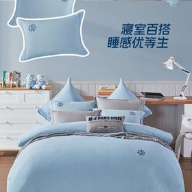 10楼 梦洁宝贝 四件套 S2棉莱赛尔A类印花四件套 985S 蓝 吊牌995-1995元  活动价399-799元