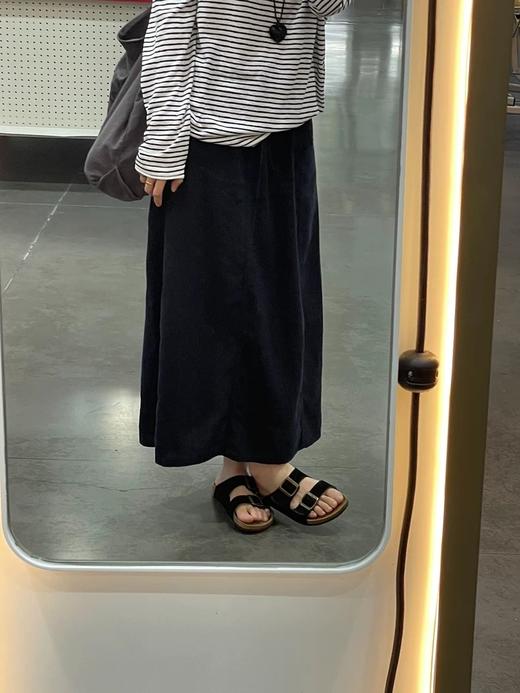 垂感棉麻设计感舒适百搭半身裙 商品图4
