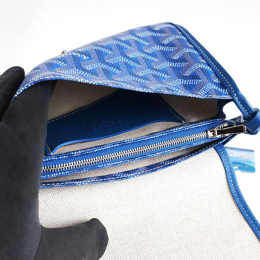 【95新】GOYARD戈雅蓝色老花Plumet信封包单肩包女士120426TJ01 商品图6