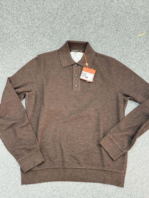 男款polo领长袖针织衫zo015 商品图0