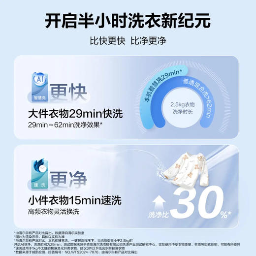 海尔（Haier）洗衣机 XQG100-BLEG75DWU1 云溪4.0 Pro 商品图2
