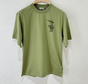 男款logo印花短袖T恤lv007