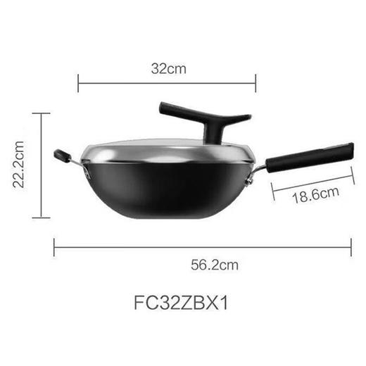 苏泊尔32cm真不锈铸铁炒锅FC32ZBX1 商品图1