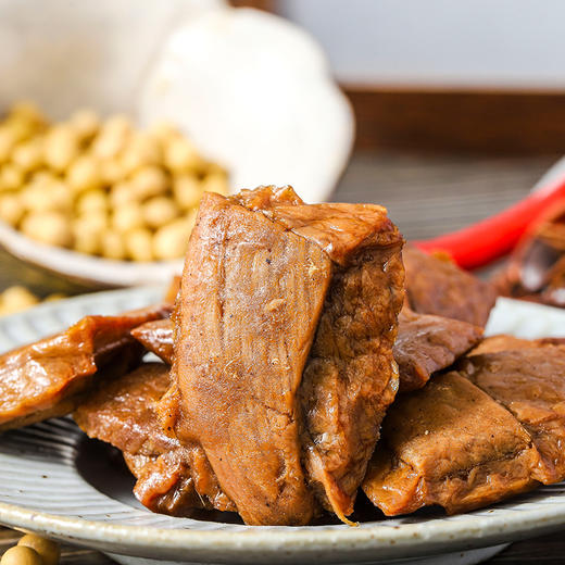 烤肉豆干零食125克 夹肉夹笋手撕休闲网红零食豆脯 豆腐干小包装 商品图2