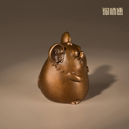 铜师傅《傲娇十二生肖》桌面创意生肖吉祥物紫铜摆件 家居装饰品 商品图2