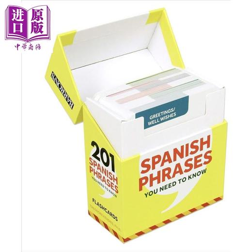 【中商原版】Barrons巴朗201个需要知道的西班牙语单词&短语卡片组合201 Spanish Phrases Words You Need to Know Flashcards 商品图4