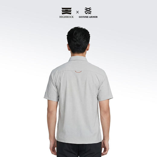 High Rock/天石鹅铠甲短袖衬衣男款户外休闲G672 商品图3