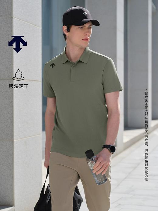 基础高尔夫polo，老钱风翻领。户外速干吸湿透气短袖poloE042058 商品图6