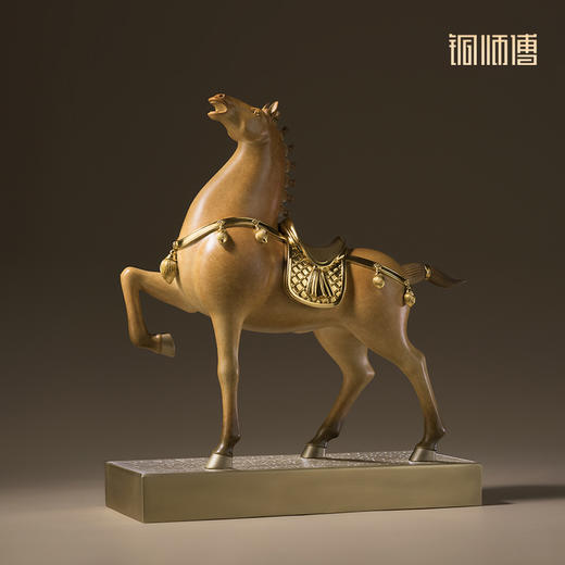 铜师傅《马到成功》客厅桌面铜马摆件 家居工艺品 送领导开业礼物 商品图2