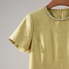 西子/碧螺春镶钻圆领A字短袖连衣裙喜妈妈礼服连衣裙/CQTJ1238 商品缩略图3