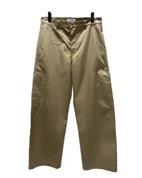 男款口袋刺绣阔版休闲裤长裤zh