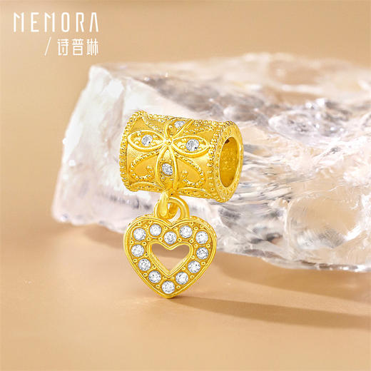 【新品首发】18k金爱心水晶手串手链 金珠爱心女士礼物MEMORA诗普琳KB228901、KP226001（线上专供） 商品图5