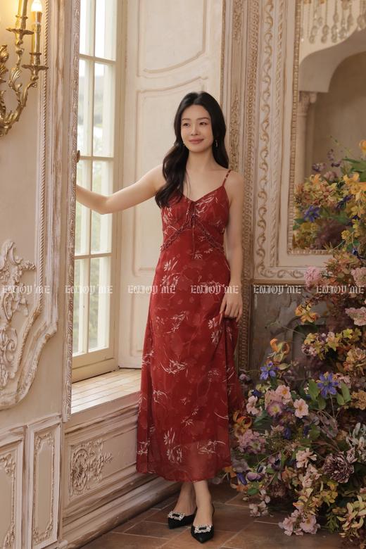 【门店同款】ENJOY夏季玫瑰信笺吊带裙 171045650 商品图1