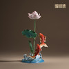 铜师傅《莲年有余》中式铜鱼莲花摆件 家居创意装饰乔迁新居礼物 商品缩略图1