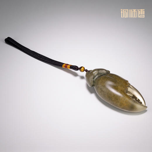 铜师傅《手中有钱》螃蟹钳手把件家居铜摆件把玩解压 商品图2