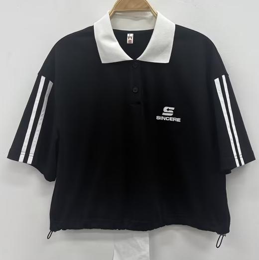 NC撞色POLO领短袖T恤60110（黑） 夏季 962011030321 商品图1