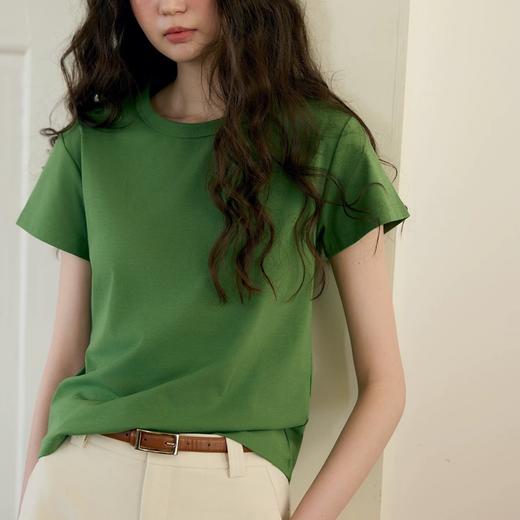 ACME牛油果绿T恤 | 230g双面精梳棉面料，定染牛油果色，藏肉显瘦巨显白 商品图1