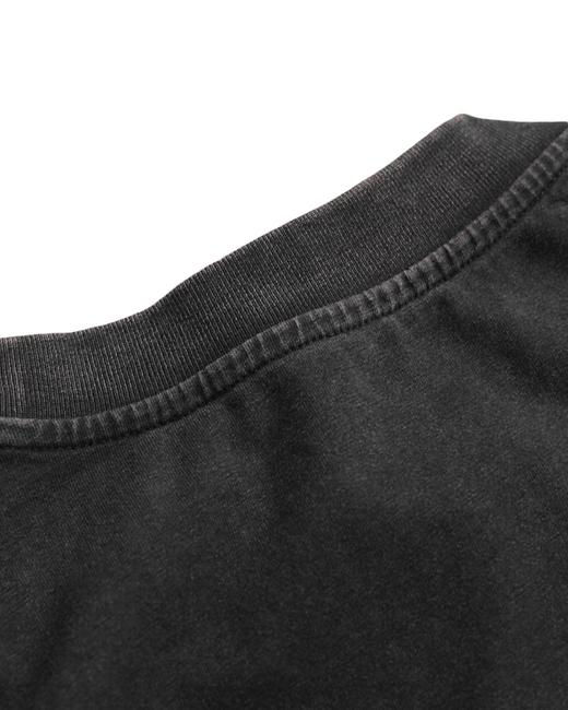 男款宽松落肩刺绣水洗短袖T恤hu002 商品图3