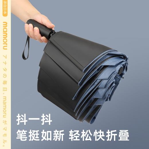 【日本mamoru葵 易折叠全自动雨伞】 三折防晒伞 便携晴雨两用伞 商品图4