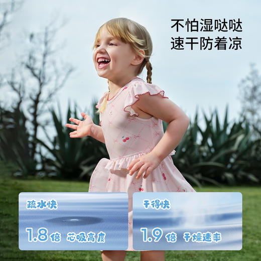 【夏日泳衣】嫚熙童装儿童连体泳衣2026新款女宝裙装防晒凉感速干夏季沙滩泳装 商品图3