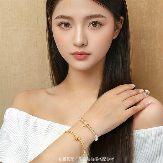【新品首发】18k金爱心水晶手串手链 金珠爱心女士礼物MEMORA诗普琳KB228901、KP226001（线上专供） 商品图1