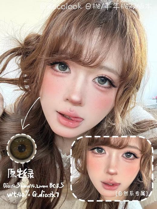 Recolook 原生棕/原生绿 10片/盒（日抛型） 商品图0