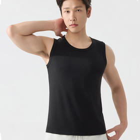 莱赛尔天丝凉感宽肩背心（男款） | 91%天丝，9%氨纶，清凉显瘦，时髦极了