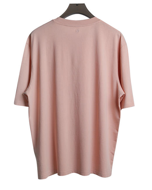 中性款宽松落肩棉质刺绣短袖T恤fe 商品图1