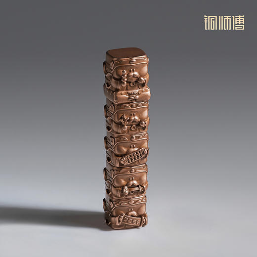 铜师傅《五神盘金阙》中式创意铜摆件 客厅装饰艺术品 商品图1