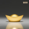 铜师傅《真金鎏镀实心铜元宝》客厅桌面铜摆件 家居装饰工艺品 商品缩略图2