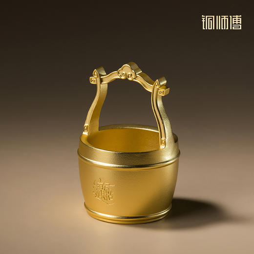 铜师傅《一桶金》书房装饰水桶铜摆件 招财进宝日进斗金乔迁礼物 商品图3