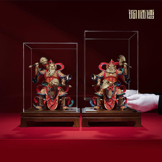 铜师傅《门庭永固》创意护宅门神 客厅办公室铜摆件新中式工艺品 商品图5