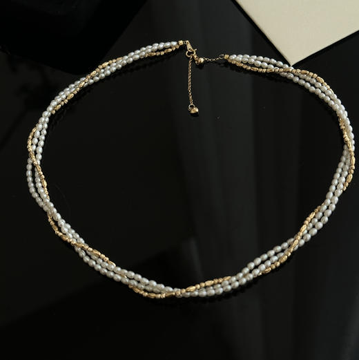 极光 无核淡水珍珠3mm 纯银镀真金配件 商品图0