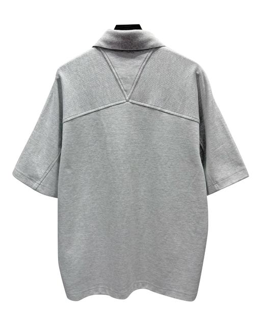 男款over size珠地棉刺绣短袖polo衫hu005 商品图1