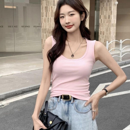 莱赛尔天丝凉感宽肩背心（女款） | 91%天丝，9%氨纶，清凉显瘦，时髦极了 商品图1