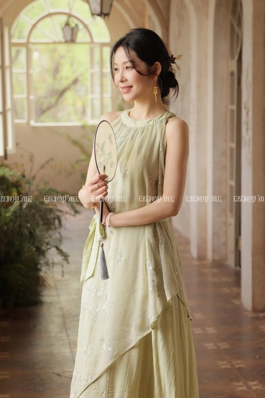 【门店同款】ENJOY夏季“游园戏梦”青梧落挂脖长裙 171143532 商品图0