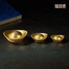 铜师傅《真金鎏镀实心铜元宝》客厅桌面铜摆件 家居装饰工艺品 商品缩略图0