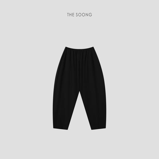 THESOONG|"松弛美学‘’100%进口高支澳洲棉九分弧形休闲萝卜裤8867 商品图1