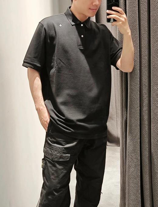 男款珠地棉刺绣短袖Polo衫hu 商品图3