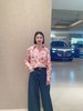 B*同款【蜡象鸢尾花】艺术花卉百搭设计感宽松衬衫 商品缩略图3