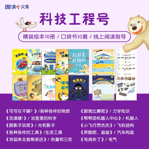 《科学小火车》全40册  3-6岁  动物、自然、健康、科技 4大板块 内容丰富且全面  2017-2025年连续九年获得BBKI奖 商品图1