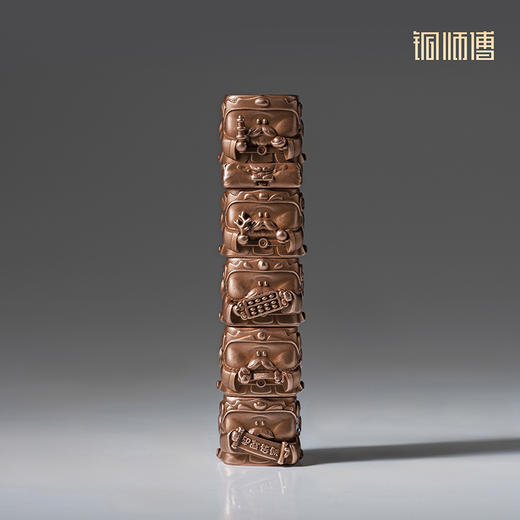 铜师傅《五神盘金阙》中式创意铜摆件 客厅装饰艺术品 商品图3