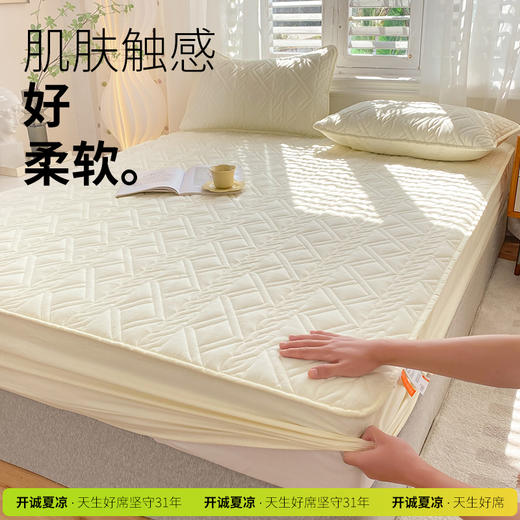 开诚 素色全棉防水大豆床笠 商品图3