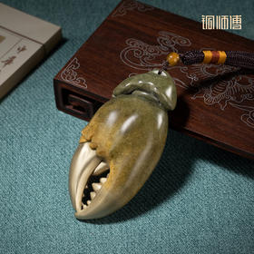 铜师傅《手中有钱》螃蟹钳手把件家居铜摆件把玩解压