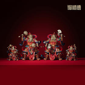 铜师傅《门庭永固》创意护宅门神 客厅办公室铜摆件新中式工艺品