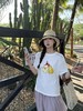 韩系星星梨立体蝴蝶结印花T恤 商品缩略图6