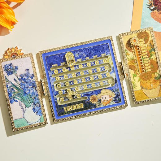 物兮物 致敬大师系列 梵高/莫奈滑动日历冰箱贴 商品图1