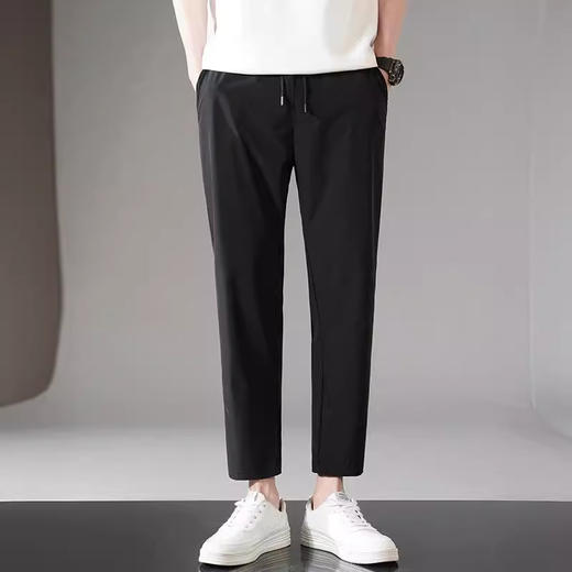 男士夏季冰丝七分裤 休闲四面弹空调速干裤 商品图3