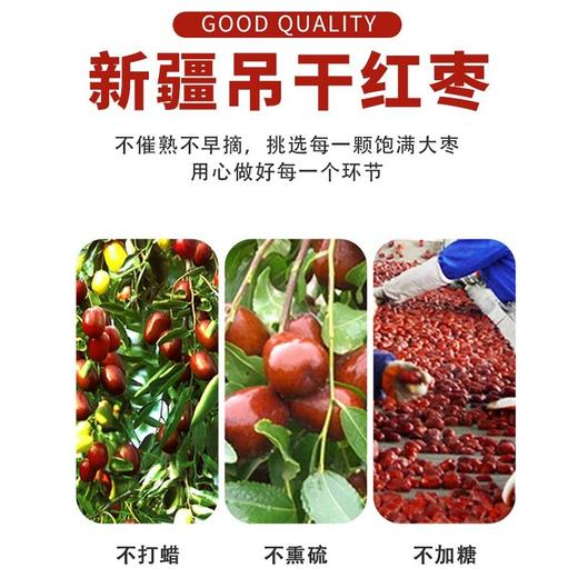 五合民时汇670g新疆吊干红枣 商品图2