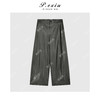 PanYiXiu/潘依绣 土耳其进口绵羊皮琥珀流光时髦阔腿休闲裤D5916 商品缩略图2